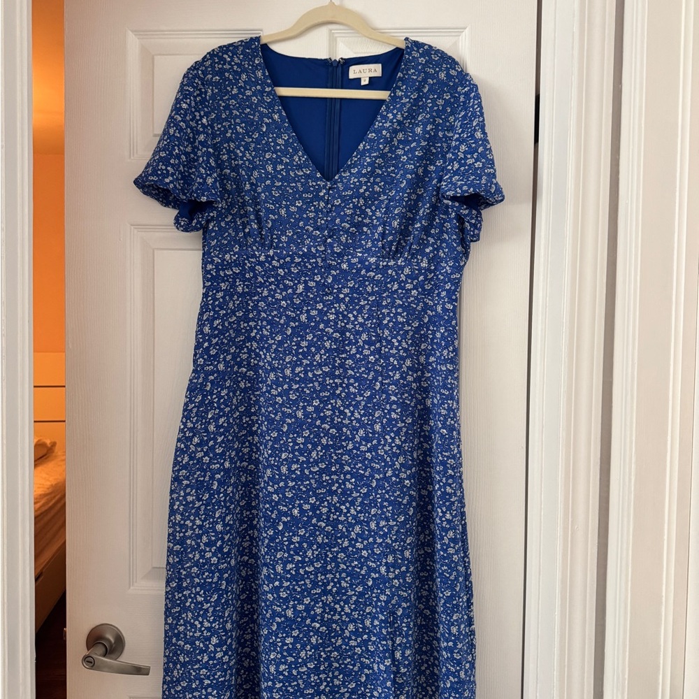 Blue Floral Dress